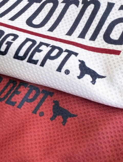 濡らして着るショート丈california ヴィンテージロゴノースリーブ      犬服ブランドのドッグデプト/DOG DEPT