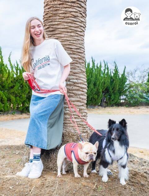 濡らして着るショート丈california ヴィンテージロゴノースリーブ      犬服ブランドのドッグデプト/DOG DEPT