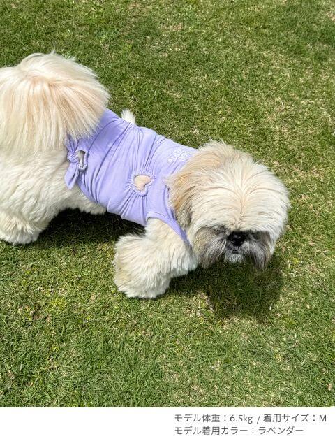ハートくり抜きトップス 犬服ブランドのドッグデプト/DOG DEPT