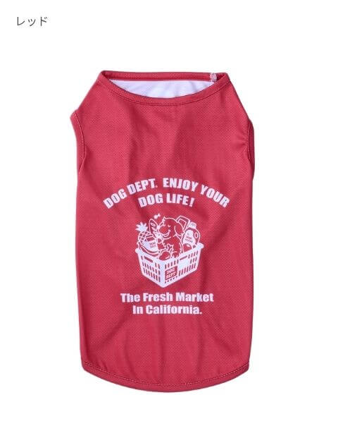 濡らして着るcalifornia market  ノースリーブ犬服ブランドのドッグデプト/DOG DEPT