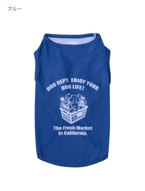 濡らして着るcalifornia market  ノースリーブ犬服ブランドのドッグデプト/DOG DEPT
