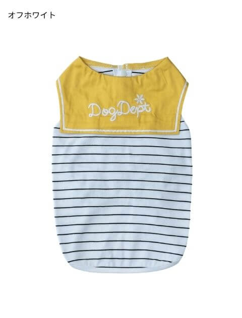 ポルカボーダー　セーラー 犬服ブランドのドッグデプト/DOG DEPT