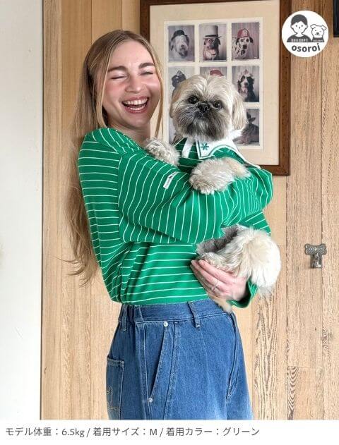 ポルカボーダー　セーラー 犬服ブランドのドッグデプト/DOG DEPT