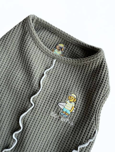 ハイテンションワッフル　ノースリーブ犬服ブランドのドッグデプト/DOG DEPT