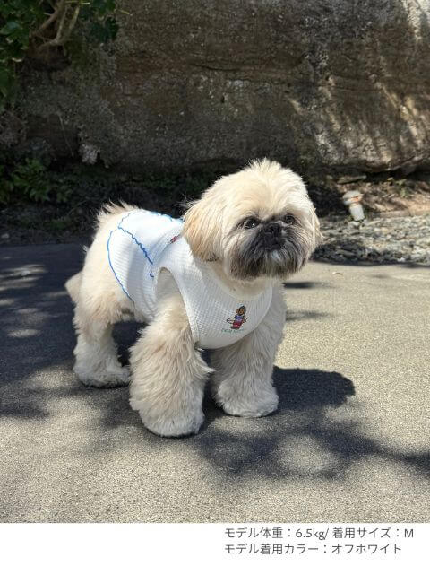 ハイテンションワッフル　ノースリーブ犬服ブランドのドッグデプト/DOG DEPT