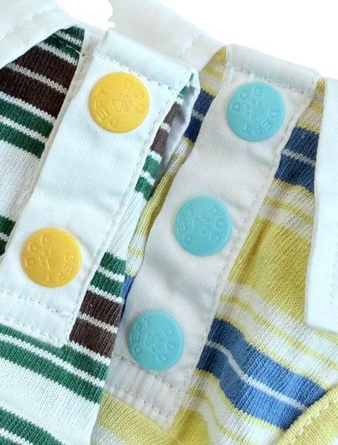 保冷剤ポケット付きナチュラルヴィンテージボーダーノースリーブポロ      犬服ブランドのドッグデプト/DOG DEPT