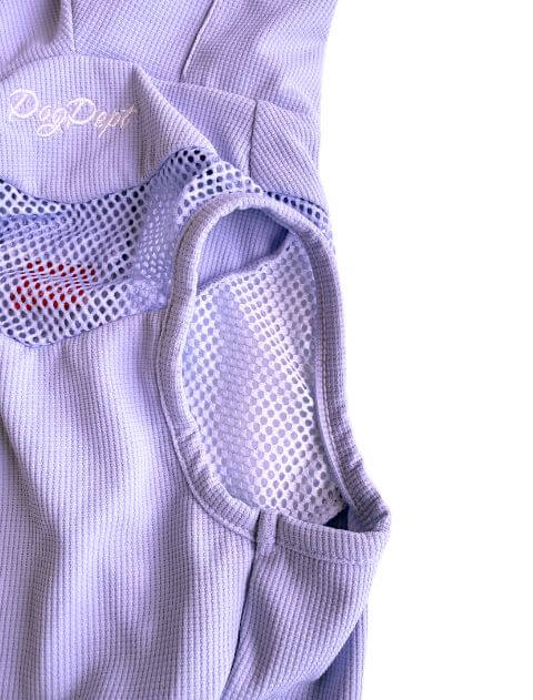 クールネック付きエアブリーズメッシュノースリーブ      犬服ブランドのドッグデプト/DOG DEPT