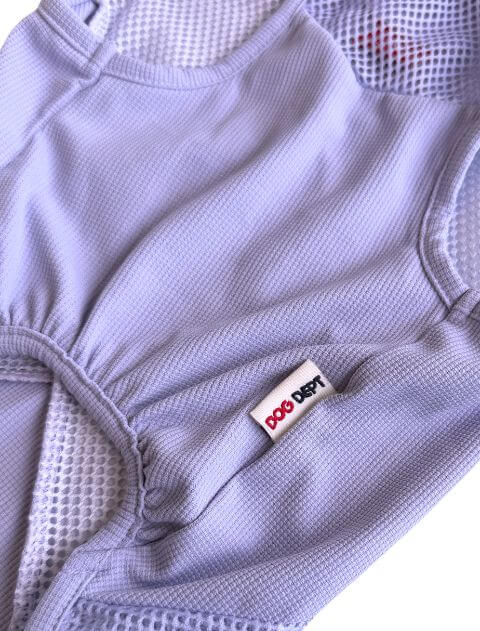 クールネック付きエアブリーズメッシュノースリーブ      犬服ブランドのドッグデプト/DOG DEPT