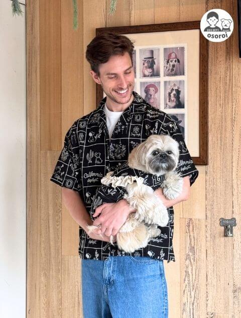 エンブロイダリー刺繍フリルノースリーブ      犬服ブランドのドッグデプト/DOG DEPT