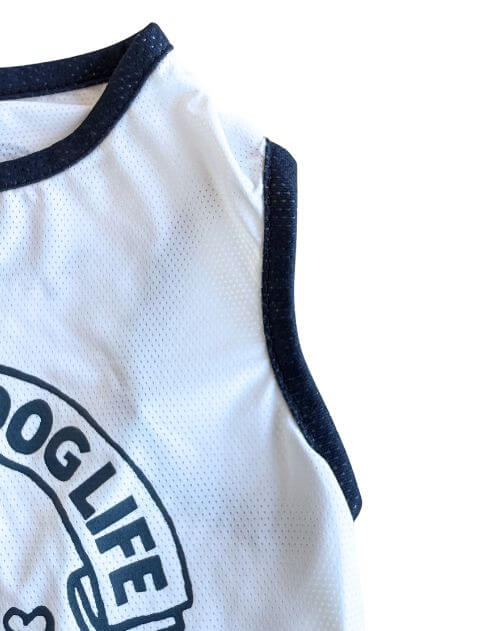 lucky dog graphic メッシュノースリーブ 犬服ブランドのドッグデプト/DOG DEPT