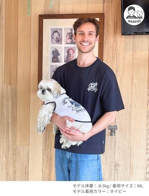 lucky dog graphic メッシュノースリーブ 犬服ブランドのドッグデプト/DOG DEPT