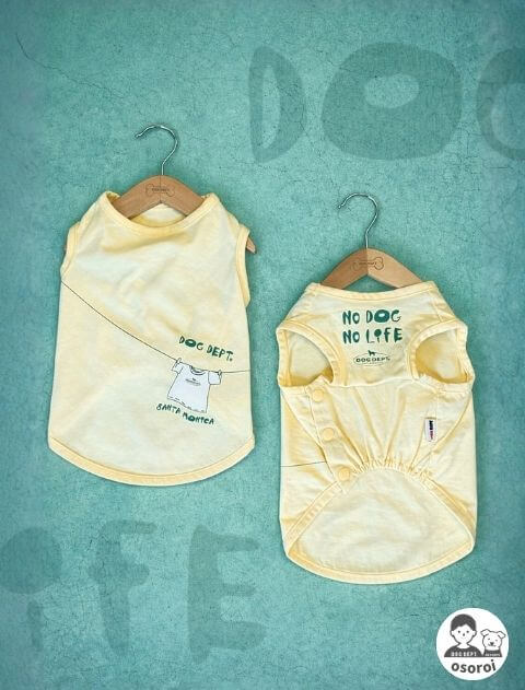 【DOG WEAR】no dog no life ノースリーブ