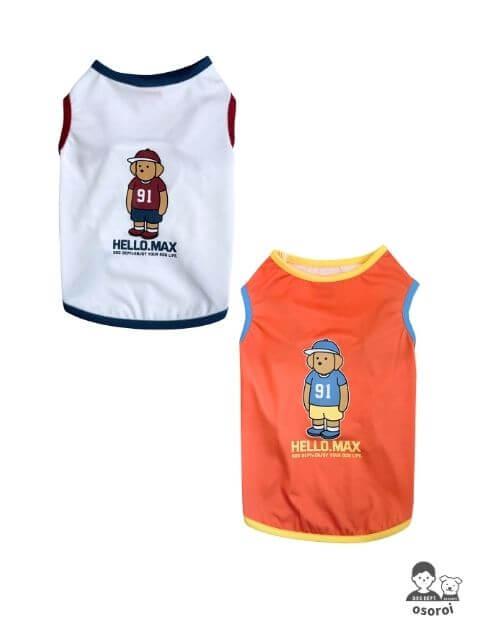 【DOG WEAR】Hello.Max ノースリーブ