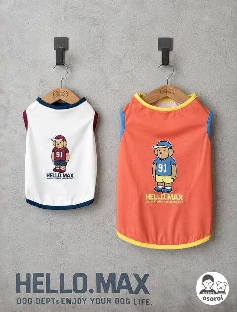 【DOG WEAR】Hello.Max ノースリーブ