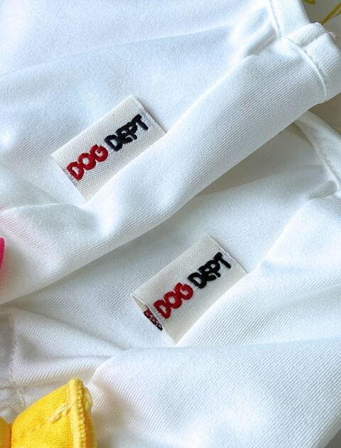 ネオンロゴフリルノースリーブ 犬服ブランドのドッグデプト/DOG DEPT