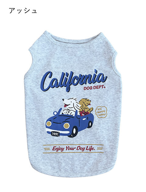 California ドライブ ノースリーブ      犬服ブランドのドッグデプト/DOG DEPT