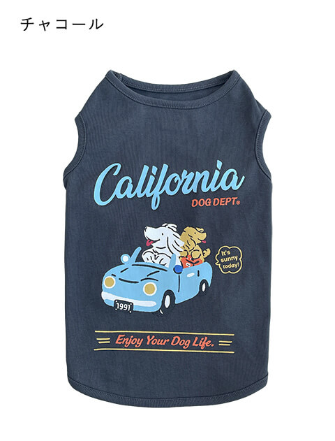 California ドライブ ノースリーブ      犬服ブランドのドッグデプト/DOG DEPT