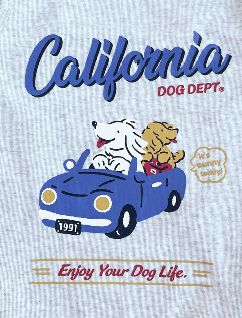 California ドライブ ノースリーブ      犬服ブランドのドッグデプト/DOG DEPT