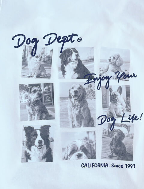 フォトプリントノースリーブ 犬服ブランドのドッグデプト/DOG DEPT