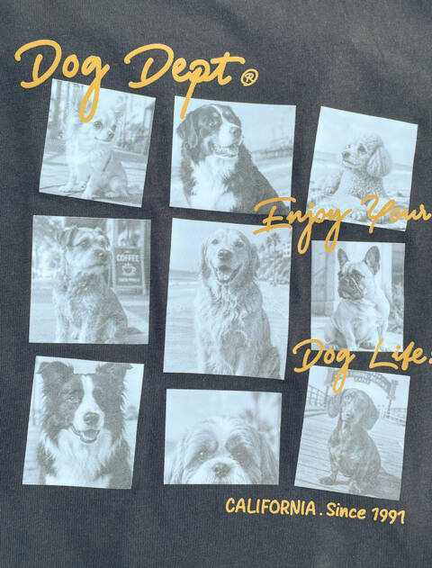 フォトプリントノースリーブ 犬服ブランドのドッグデプト/DOG DEPT