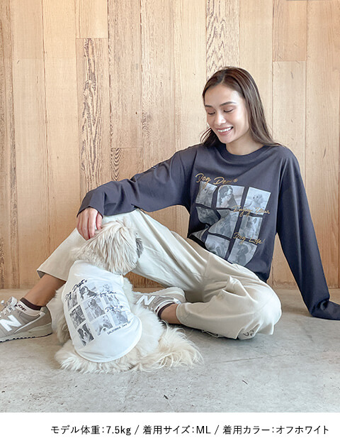 フォトプリントノースリーブ 犬服ブランドのドッグデプト/DOG DEPT