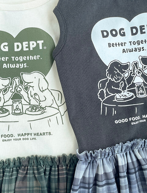 HAPPY HAERTSワンピース      犬服ブランドのドッグデプト/DOG DEPT