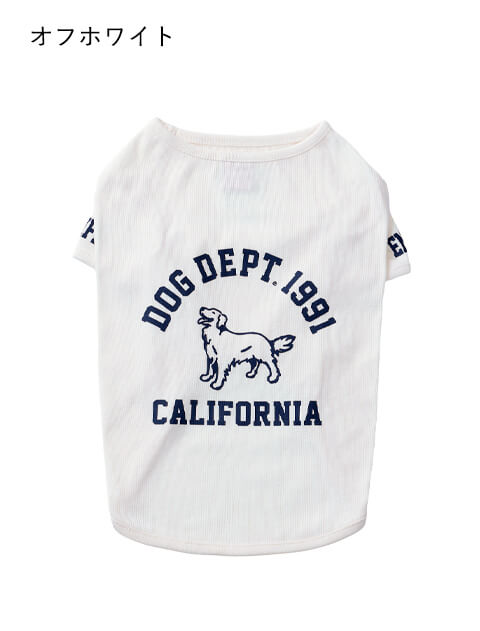 カレッジ Tシャツ      犬服ブランドのドッグデプト/DOG DEPT