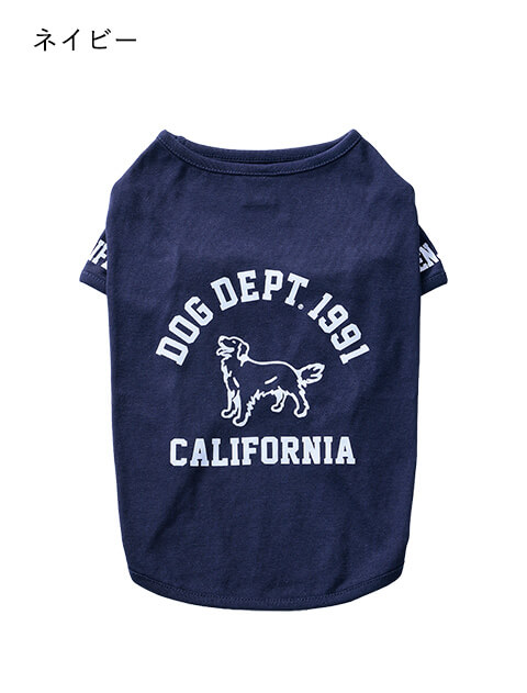 カレッジ Tシャツ      犬服ブランドのドッグデプト/DOG DEPT