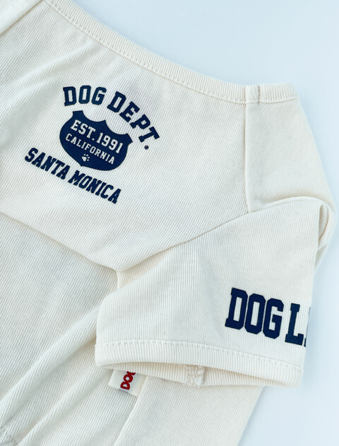 カレッジ Tシャツ      犬服ブランドのドッグデプト/DOG DEPT