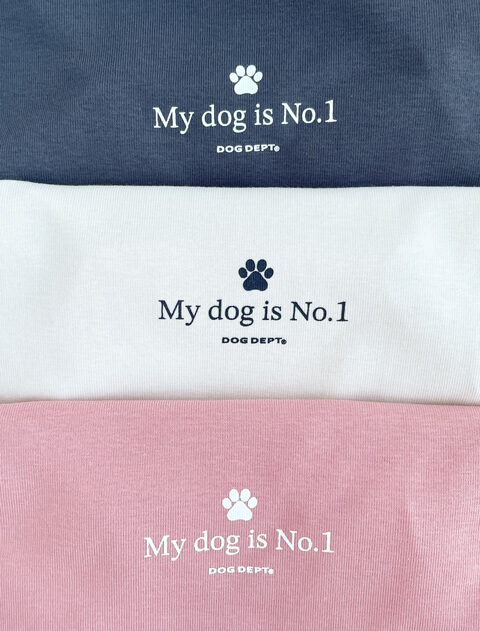 My dog is No.1 ロゴ　ノースリーブ      犬服ブランドのドッグデプト/DOG DEPT