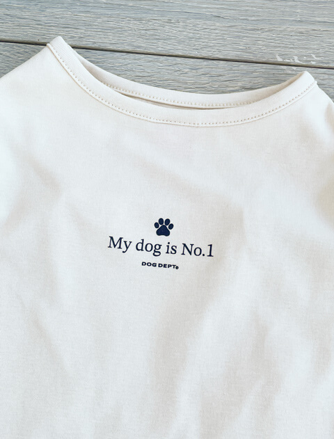My dog is No.1 ロゴ　ノースリーブ      犬服ブランドのドッグデプト/DOG DEPT