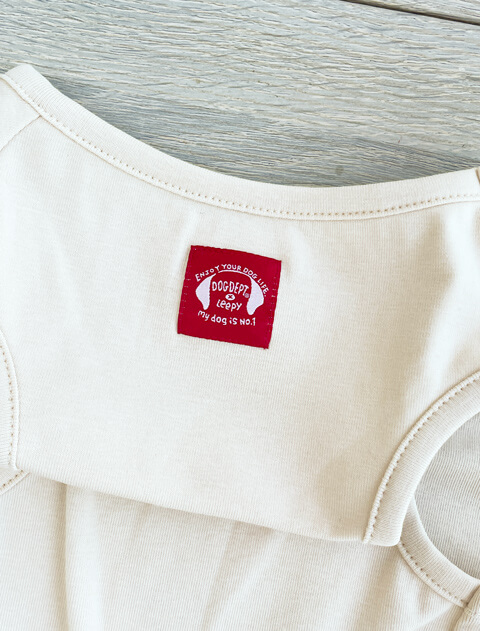 My dog is No.1 ロゴ　ノースリーブ      犬服ブランドのドッグデプト/DOG DEPT