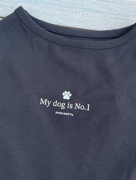 My dog is No.1 ロゴ　ノースリーブ      犬服ブランドのドッグデプト/DOG DEPT