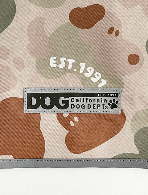 【耐水圧10000mm】ストレッチ撥水レインコート 犬服ブランドのドッグデプト/DOG DEPT