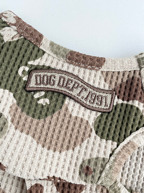 DOG CAMO ハイテンションワッフルノースリーブ      犬服ブランドのドッグデプト/DOG DEPT