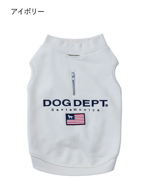 フラッグノースリーブスウェット 犬服ブランドのドッグデプト/DOG DEPT