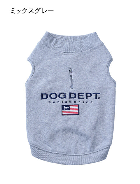 フラッグノースリーブスウェット 犬服ブランドのドッグデプト/DOG DEPT