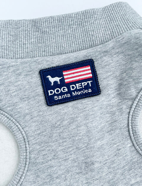 フラッグノースリーブスウェット 犬服ブランドのドッグデプト/DOG DEPT