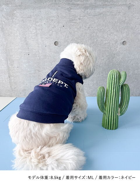 フラッグノースリーブスウェット 犬服ブランドのドッグデプト/DOG DEPT