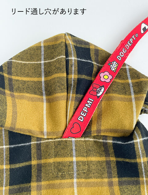 チェックパーカー&ワンピース 犬服ブランドのドッグデプト/DOG DEPT