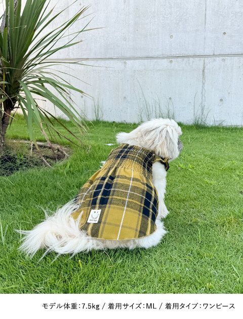 チェックパーカー&ワンピース 犬服ブランドのドッグデプト/DOG DEPT