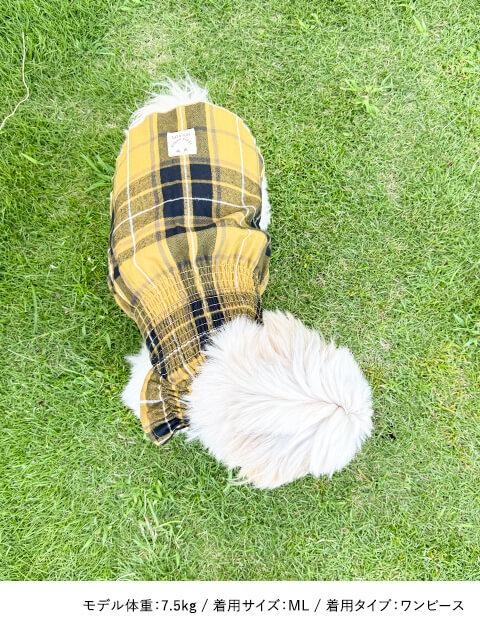 チェックパーカー&ワンピース 犬服ブランドのドッグデプト/DOG DEPT