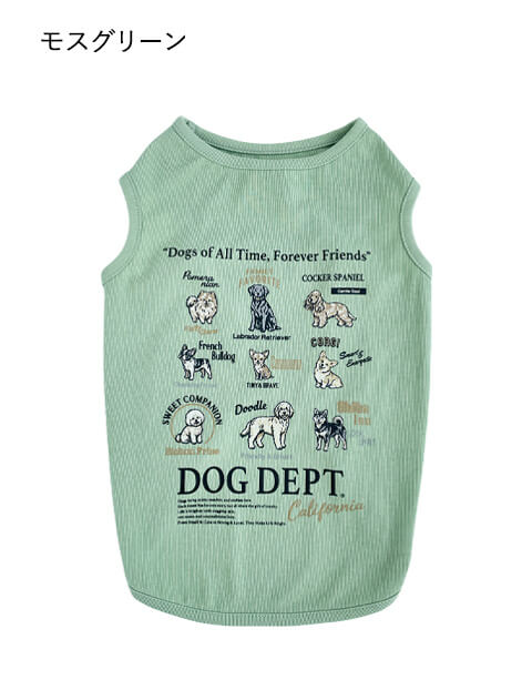 dog of alltime,forever friends No.1ノースリーブ      犬服ブランドのドッグデプト/DOG DEPT