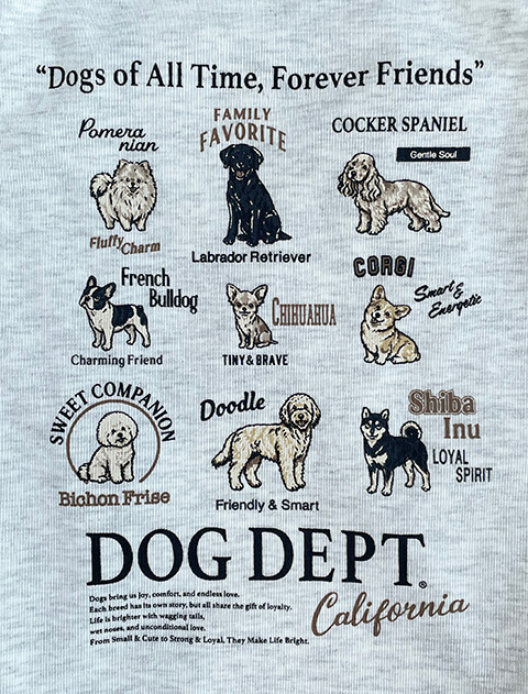 dog of alltime,forever friends No.1ノースリーブ      犬服ブランドのドッグデプト/DOG DEPT