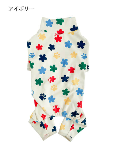 フラワーソフトフリースロンパース犬服ブランドのドッグデプト/DOG DEPT