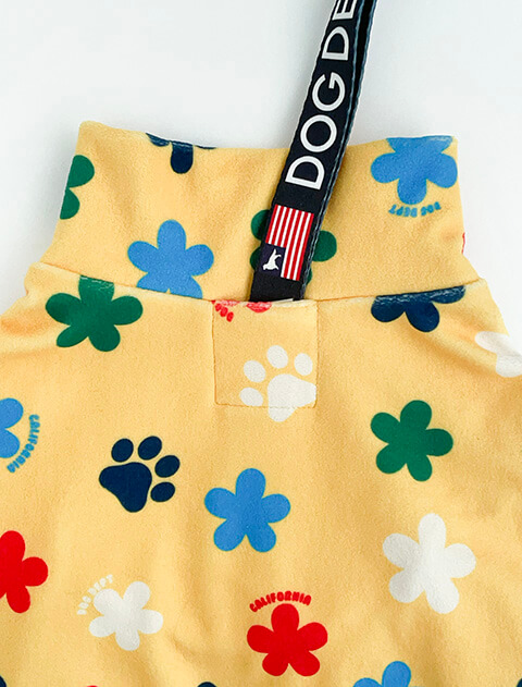 フラワーソフトフリースロンパース犬服ブランドのドッグデプト/DOG DEPT