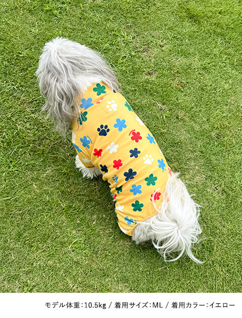 フラワーソフトフリースロンパース犬服ブランドのドッグデプト/DOG DEPT