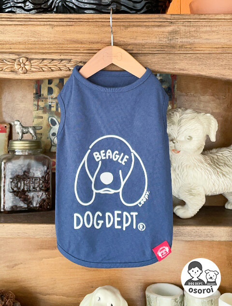 【DOG WEAR】My dog is No.1　ビーグルノースリーブ