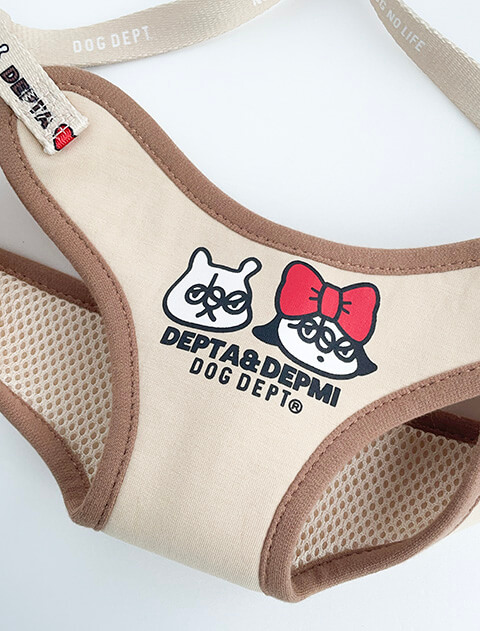 DEPTA&DEPMIリード& ソフトハーネスセット ブランドのドッグデプト/DOG DEPT