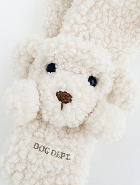 もこもこドッグフェイスマフラー ブランドのドッグデプト/DOG DEPT